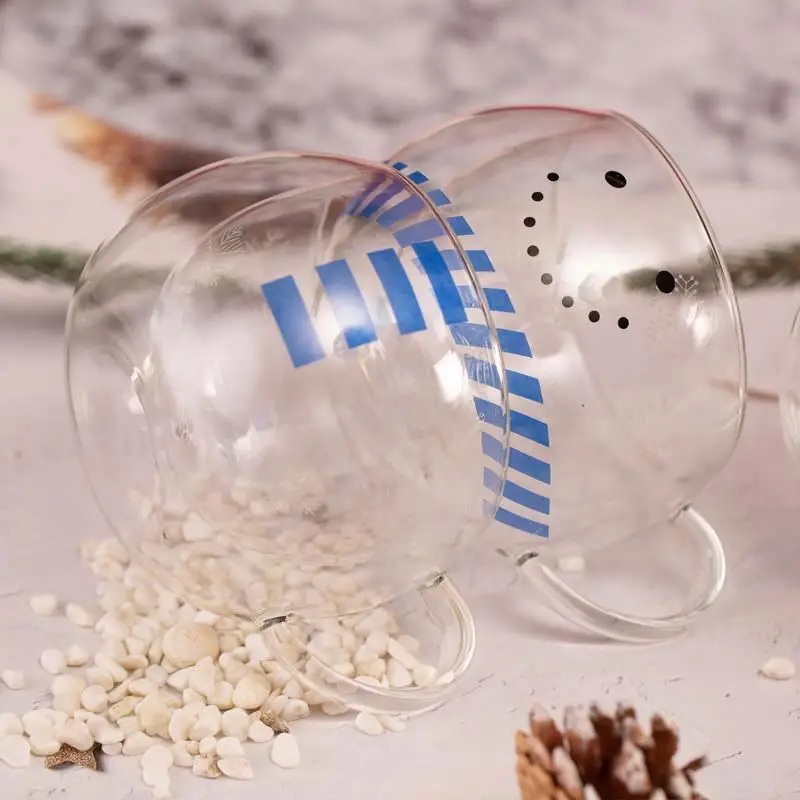 Best selling  double wall glass coffee with client packing