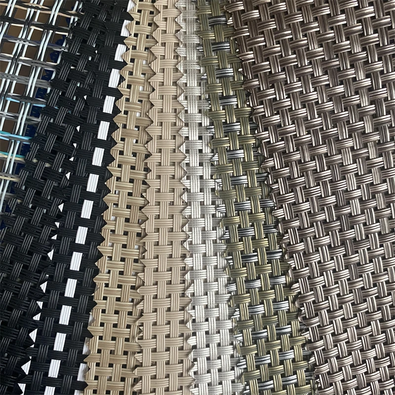 Textilens Mesh Fabric PVC Coated Teslin Anti-Static & Anti-UV for Outdoor Chair