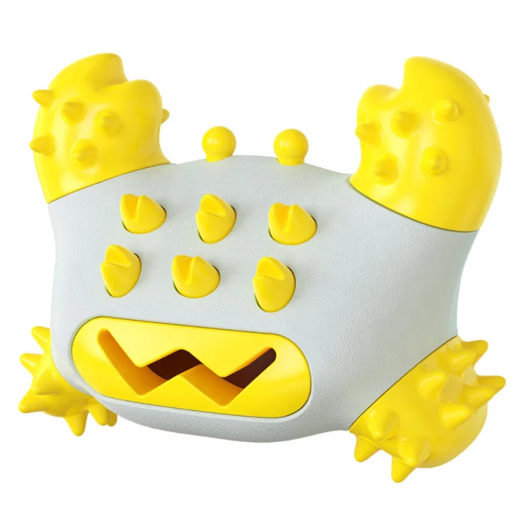 Factory New Design Crab Shape Pet Toothbrush Teeth Cleaning Molars Dog Chew Toy