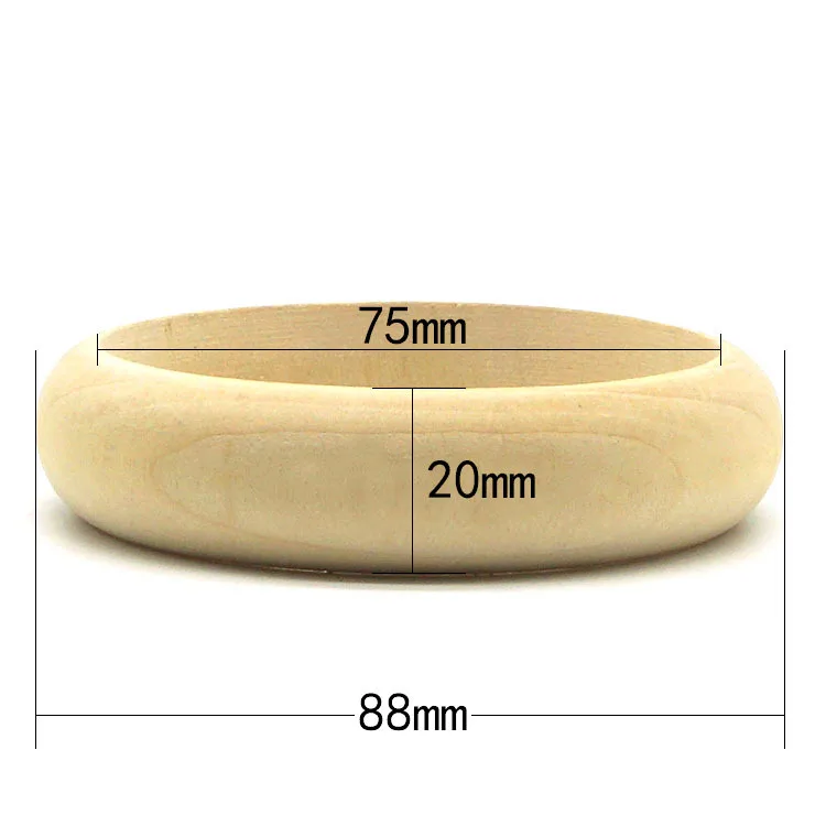 
Wholesale mixed unfinished wood bangle bracelets china WJ-B1727 