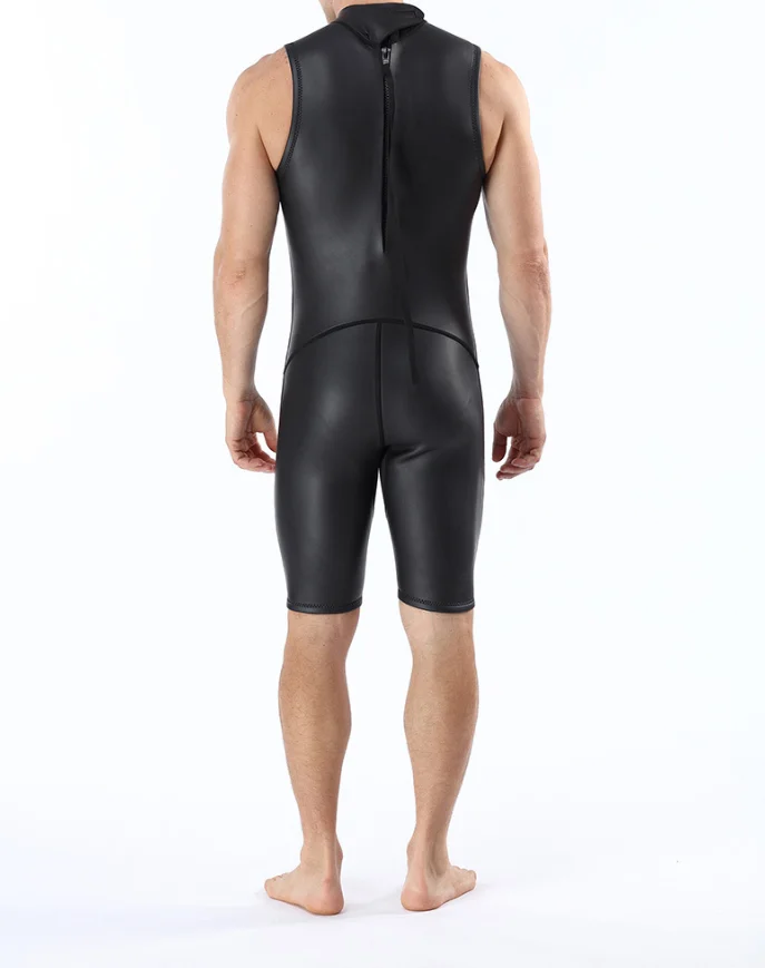 2mm factory Nylon smooth skin laminated thermo shorty surfing diving suit
