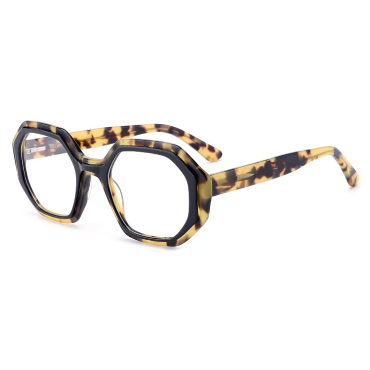 small bold thick acetate tortoise spectacles women stylish eyeglass frames men transparent stepper eyeglass frames
