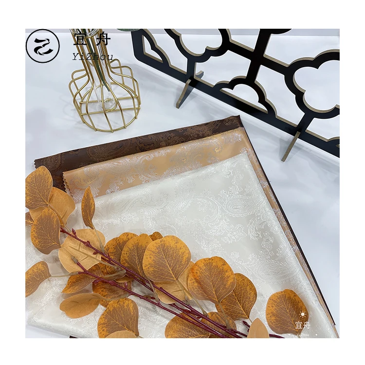 55% polyester 45% viscose lining fabric for mens suits which can custom logo