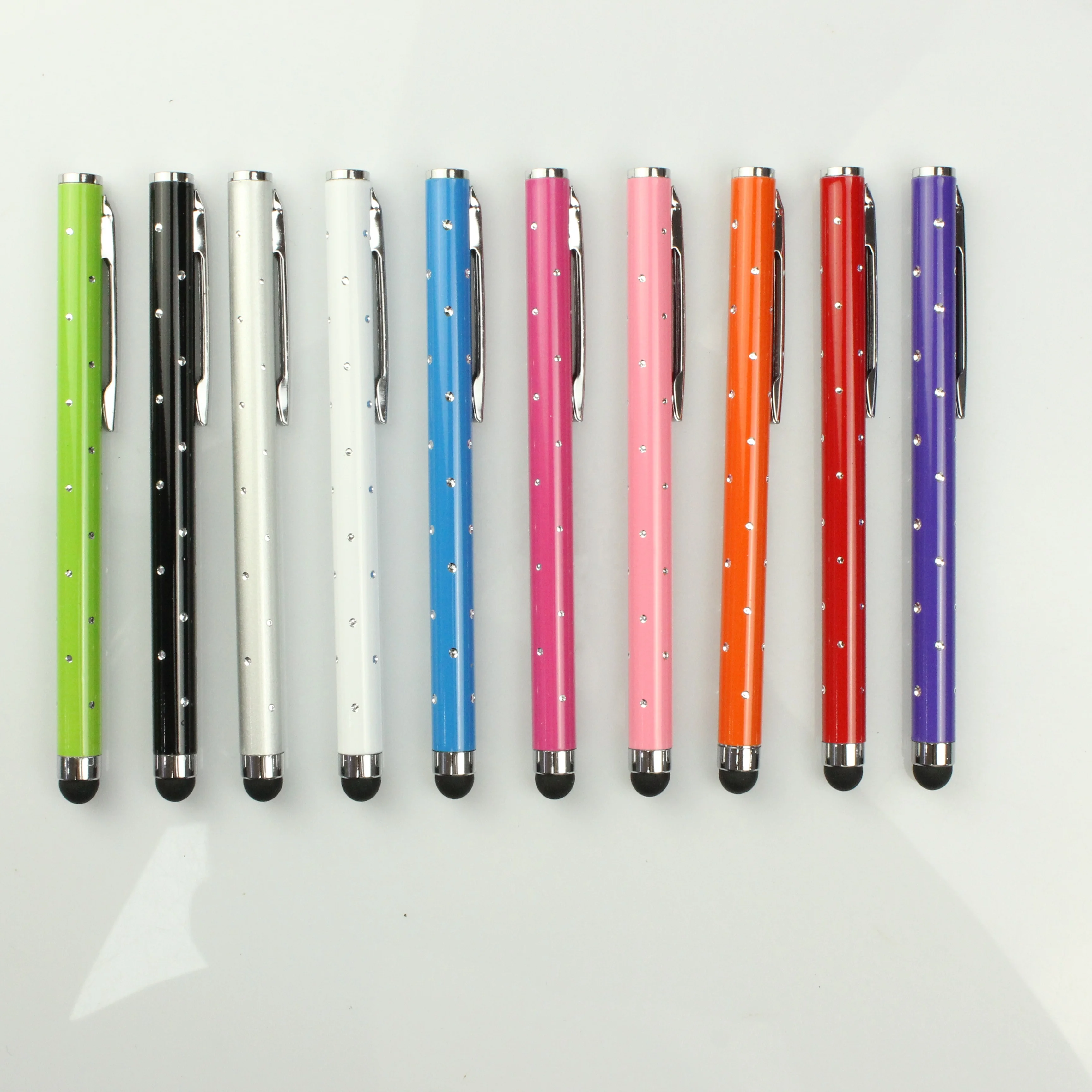 Wholesale Custom mobile phone tablet metal strap hook stylus touch pen