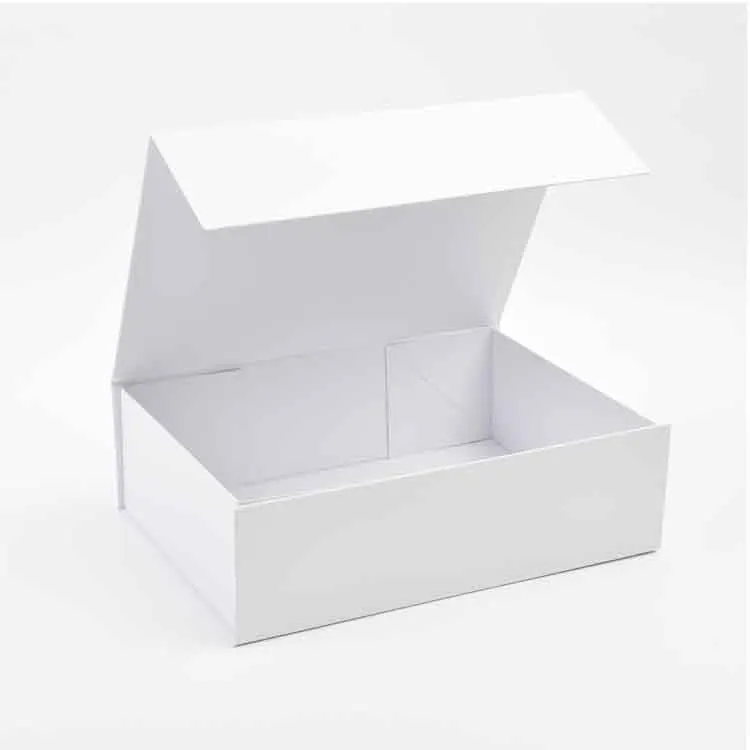 26.6x19.5x8cm luxury printed cosmetic magnetic folding storage paper gift box packaging for magnetic paper foldable gift box