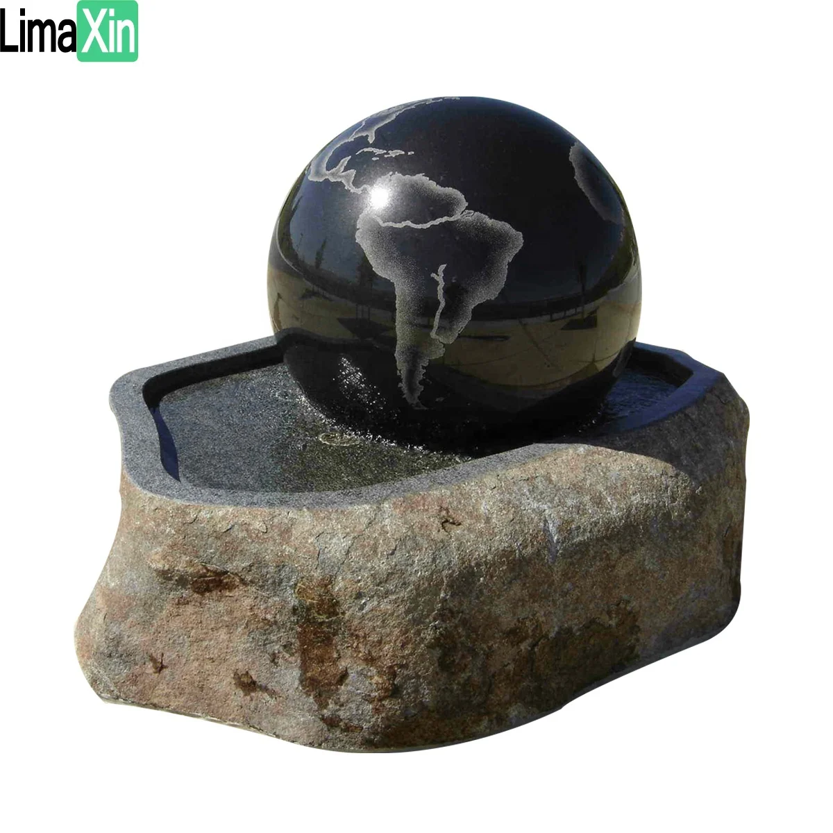 Large size high end granite ball floating fountain rotating ball fountain