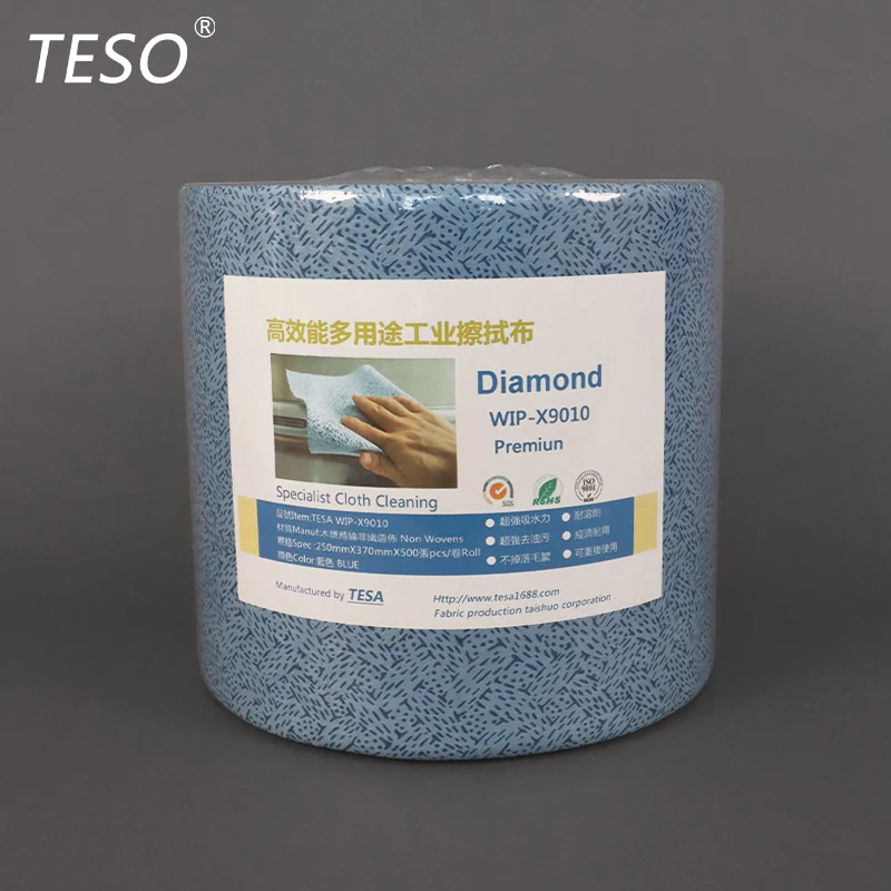 90 China Supplier Disposable Dry Strong Absorption Industrial Wipes Industry Wiping Cloth for Car Cleaning