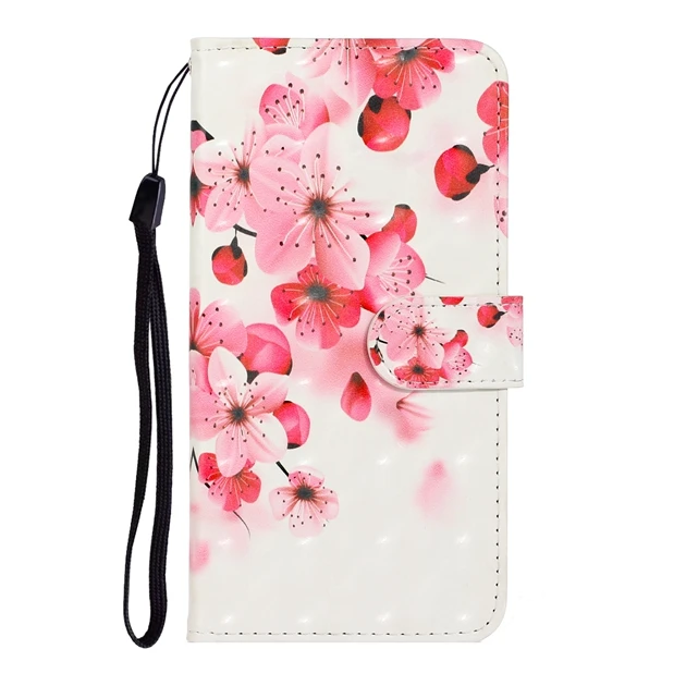 For Sony Xperia 20 XZ5 3D Bling Flower Print Wallet Leather Case Flip Cards Slot Phone Pouch Stand Cover