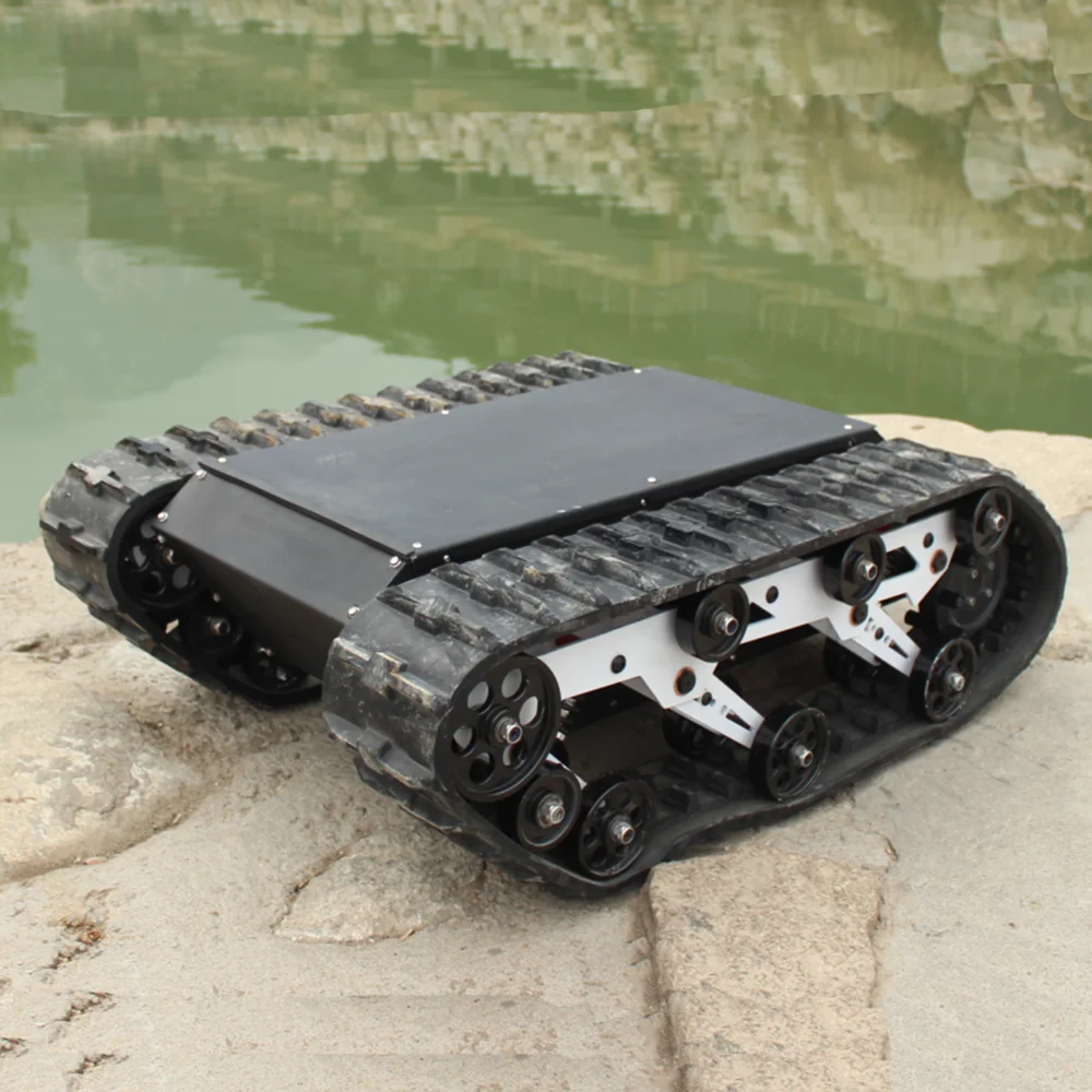 Komodo-01 universal platform rubber track system for small rc amphibious vehicle