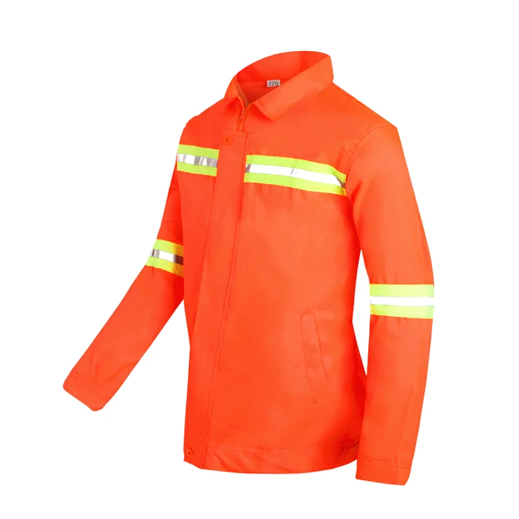 Made in China Wholesale Classic Long Sleeve Autumn Winter Season Cleaning Sanitation Building Reflective Workwear