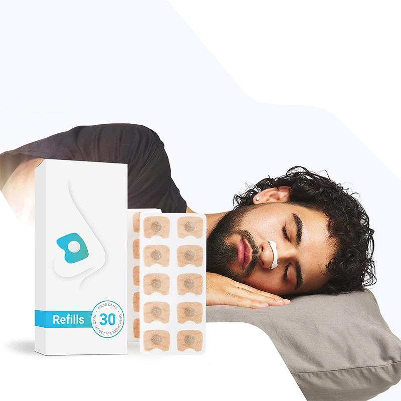 White Magnet Nose Strips Skin-Safe Nose Strip Improve Sleep Anti Snoring Magnetic Nasal Strips