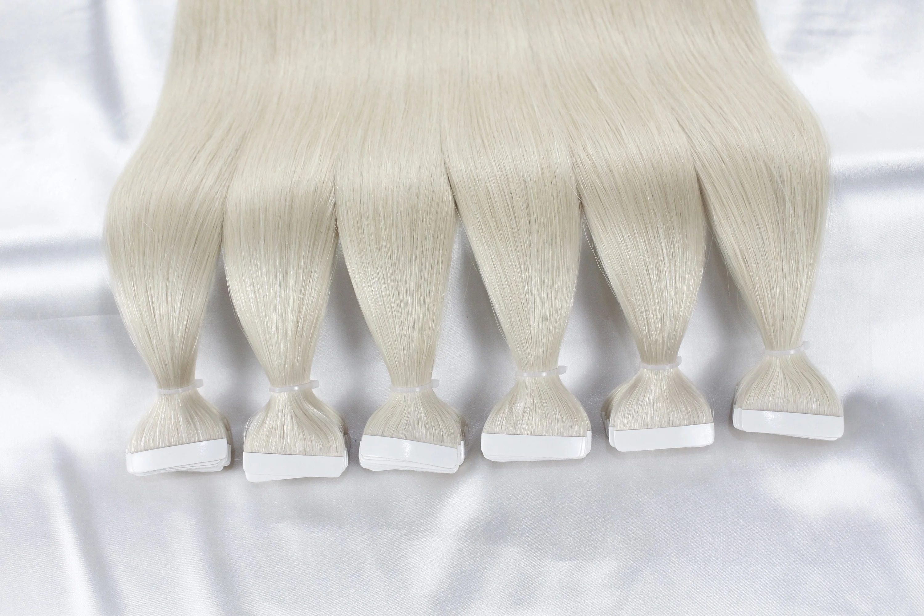 Russian 100% Vietnamese Raw Réal  Henane Cassette Tape Hair Claw Blonde 24 Inch Estape In Hair Extensions 100 Human Hair