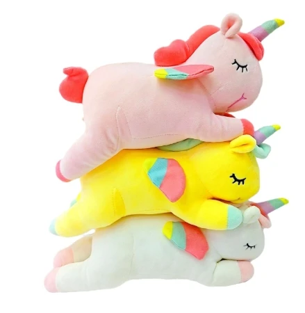 28cm Cheap Creative Cute Unicorn Animal Plush Toys Soft Human-like Plushie Dolls Pillow Gifts for Children
