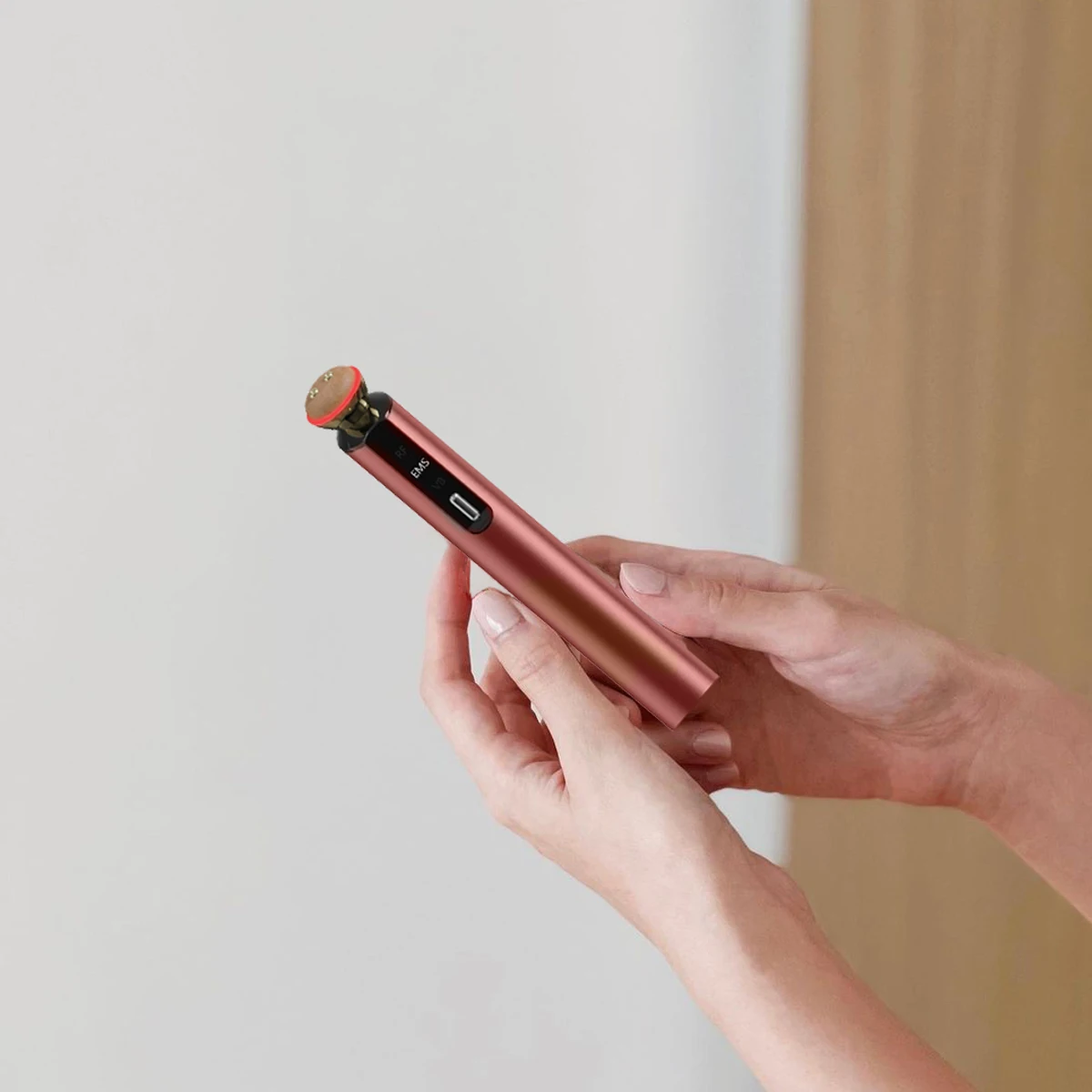 Hot Compress Heating Vibration Anti-aging Stick Red Light Therapy Microcurrent Eye Device