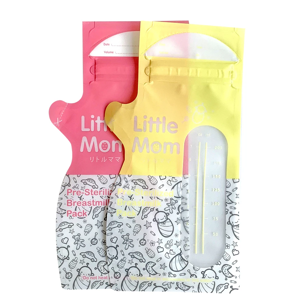 
China factory wholesale reusable breast milk storage bags bpa free pre-sterilized breastmilk bag 