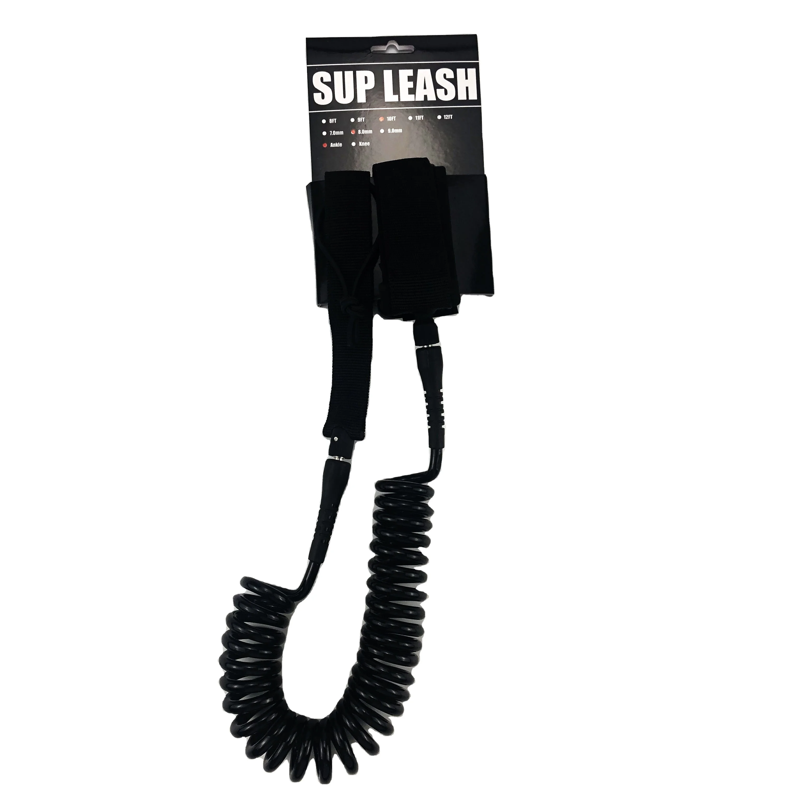 Coiled Paddle Board Leash Leg Rope for SUP Safe Surfing