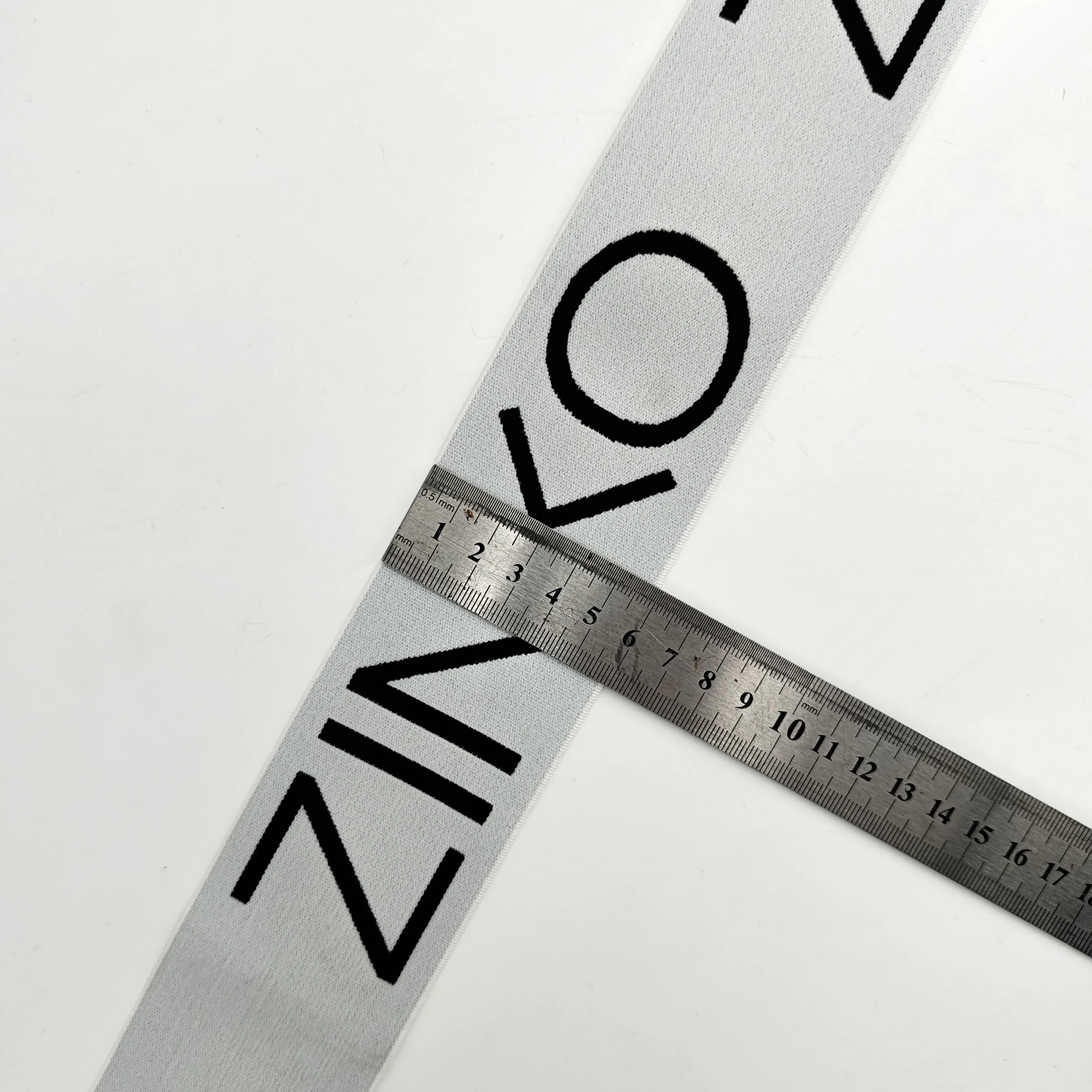 Free sample custom logo width designer elastic band for hat,hat bands elastic