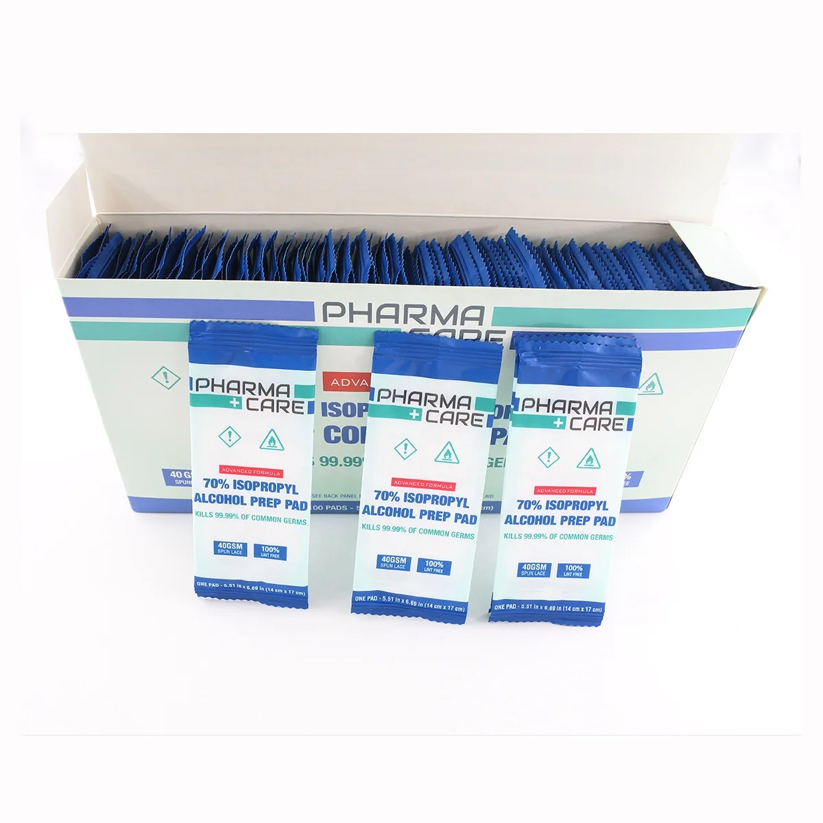 Individual single pack customized design 70% isopropyl alcohol  antiseptic wipes