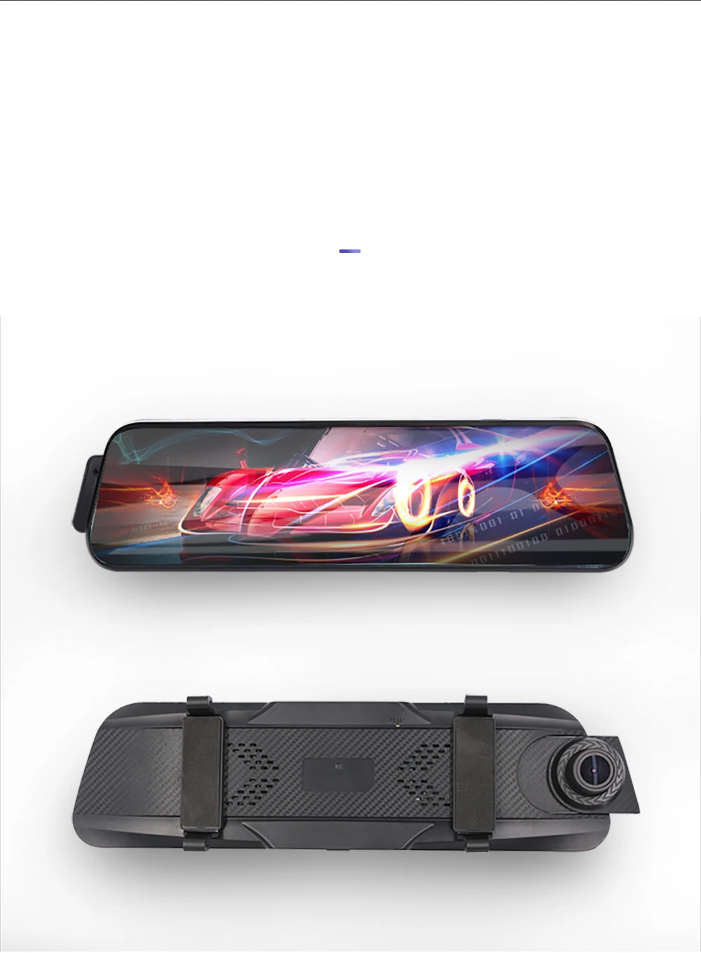 Front and Rear Dashcam  Night Vision Car Camera Recorder 10 inch Mirror Dash Cam