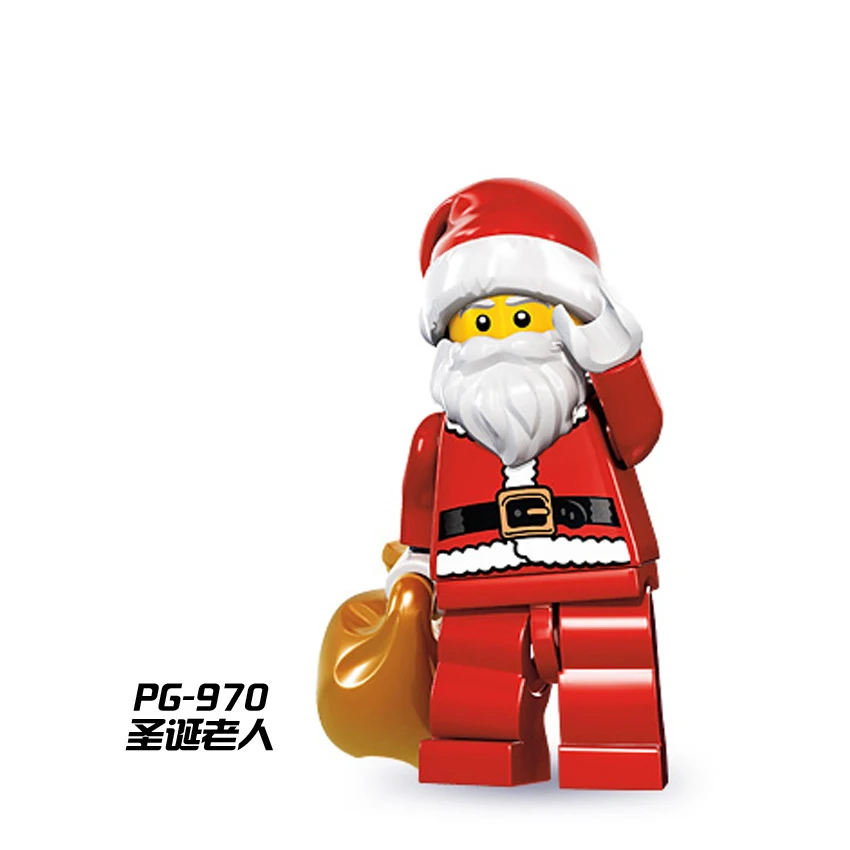PG8022 Mini Merry Christmas Granny Yoda Darth Vader C3PO Santa Claus Bricks Building Blocks Figures Kid Toys