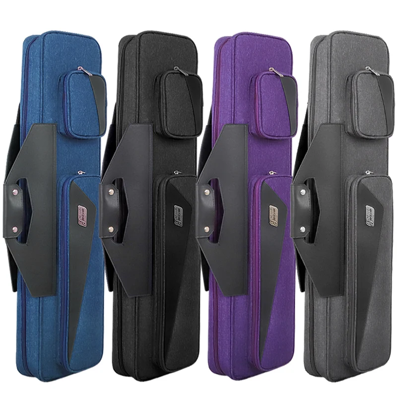 Custom logo waterproof double shoulder straps billiard cue case pool stick bag snooker cue carrying case soft
