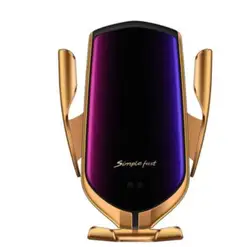 Car air outlet holder Automatic clamping Infrared Induction Portable Car Smart Wireless Quick Charger For iPhone Android