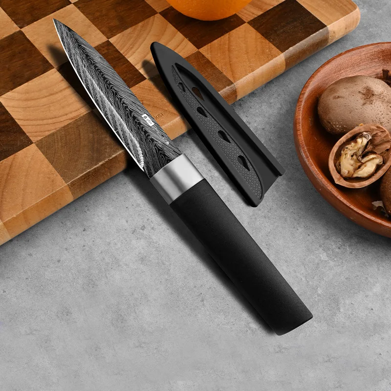 Kitchen Chef Knife Set Paring Knife Cooking Knife with 3CR13 Stainless Steel Blade and Plastic Handle