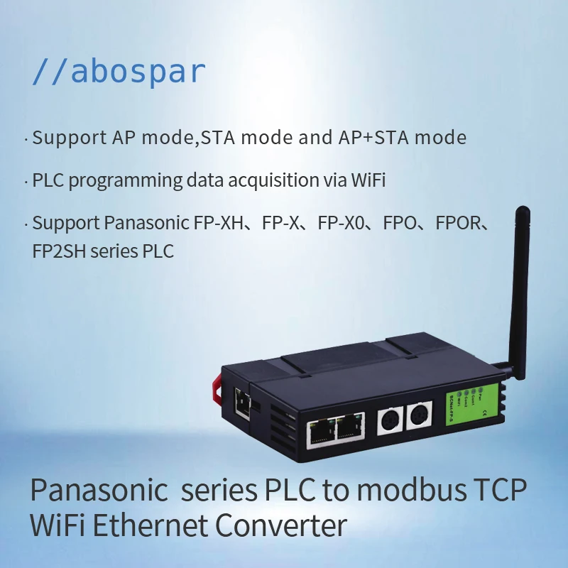 BCNet-FP-S Industrial PLC Gateway RS232 PLC Converter Wifi Ethernet Modbus Tcp RTU DTU PLC Serial Server