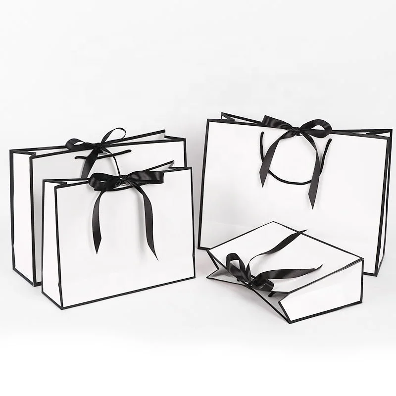 Custom logo printed luxury euro tote paper gift bag boutique packaging shopping bag with logos paper bags with your logo