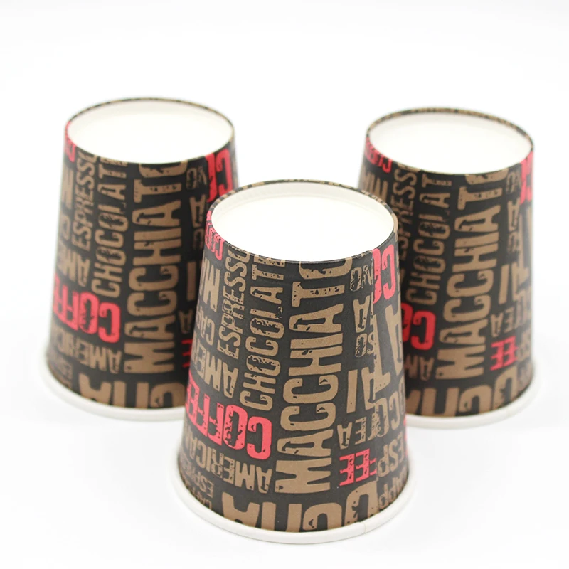 Biodegradable Custom Logo Coffee 8oz Disposable Cup Paper Manufacturers