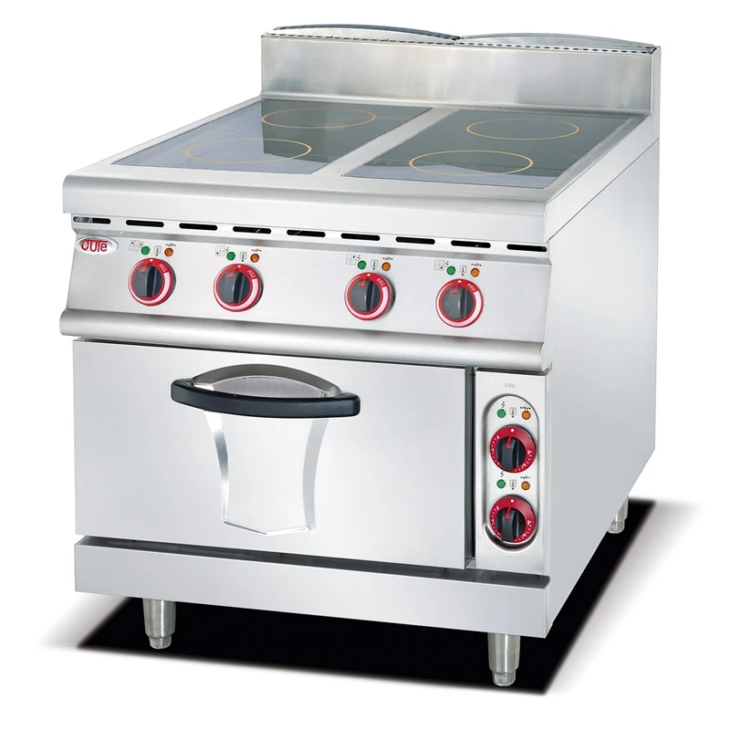 Electric lightwave cooker with 4-hot plate and electric oven coffee shop equipment