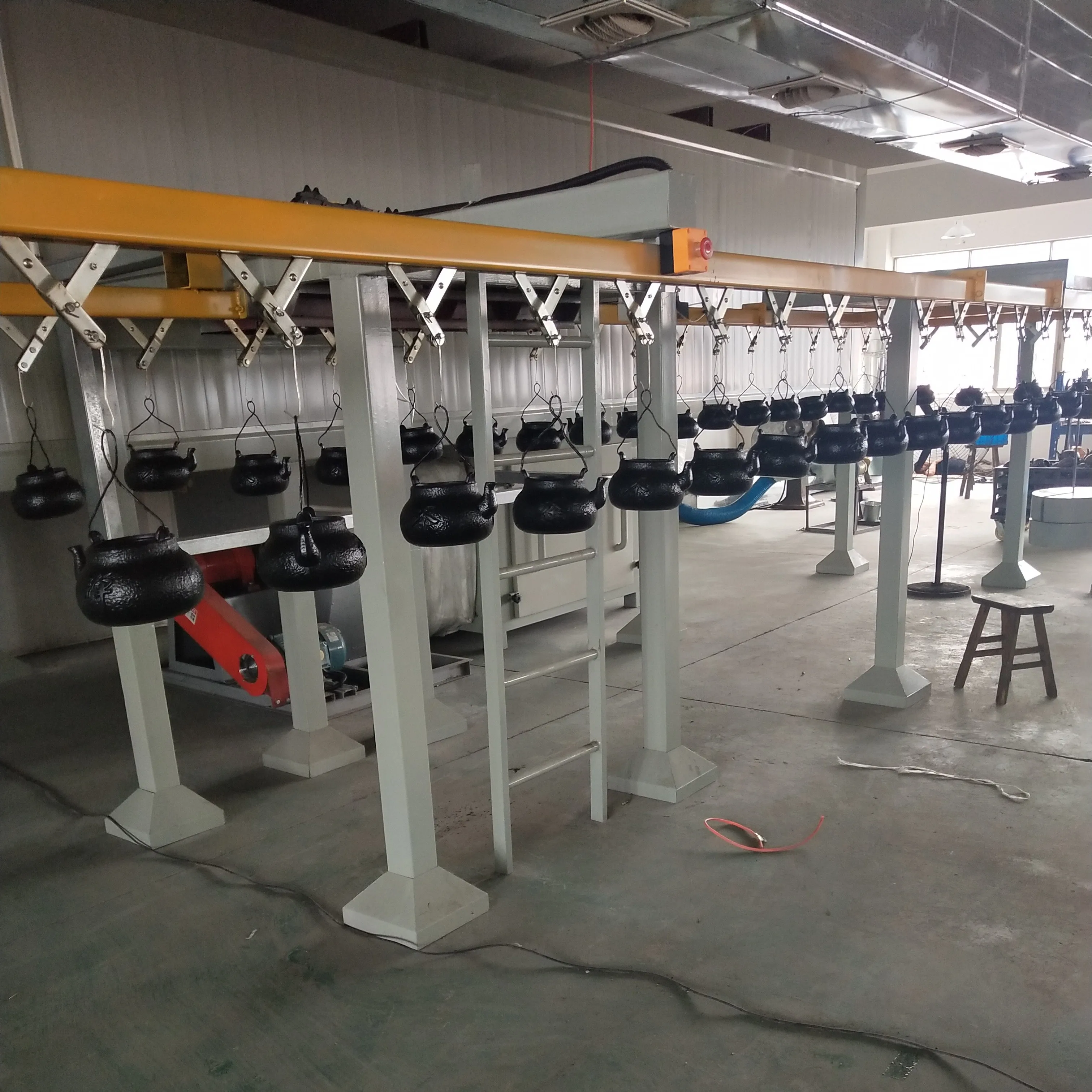 Железный горшок и другие железные детали, автоматическое оборудование для распыления металла