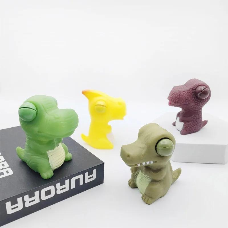 Factory Direct Pop Out Eyes Squeeze Animals Dinosaur Stress Relief Toys Sensory Fidget Anxiety Relief Squeeze Toys
