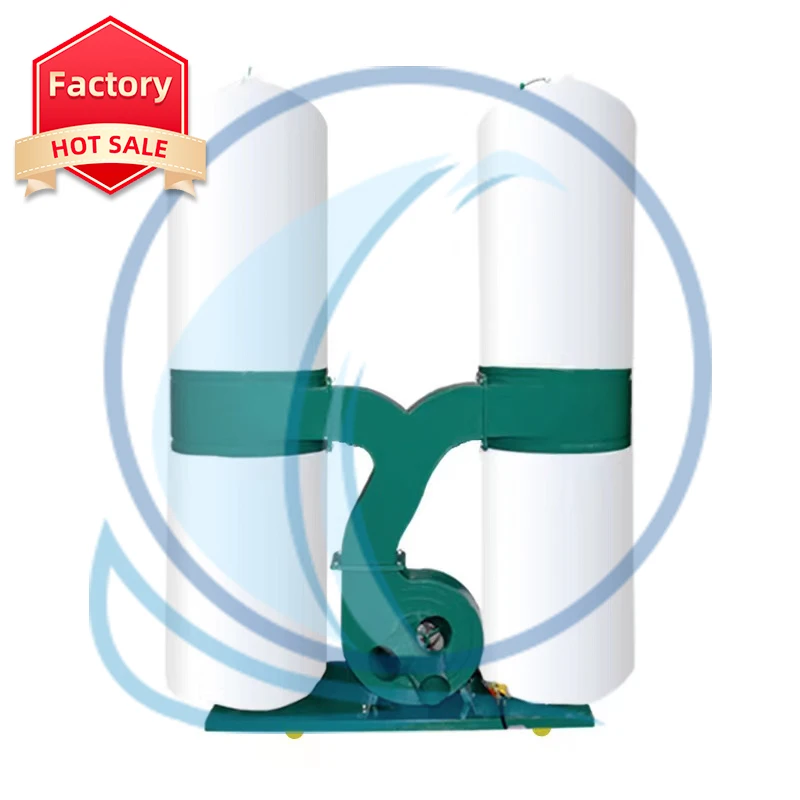 Shandong MachineDust Collector Industry For Wood Cnc Router Machine Cyclone Electric Double Bag 4KW 380v Engraver Vacuum Cleaner