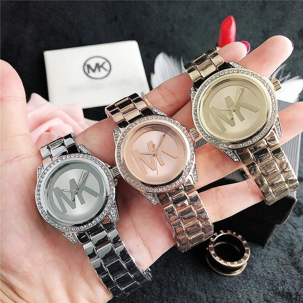 2024 Wholesale Fashion Famous Brand Logo MK Female Wrist Watch Ladies Quartz Watches For Women Montres pour femmes