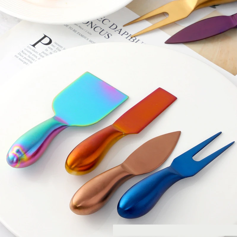 Hot Selling 4pcs Cheese Fork Cutlery Set Kitchen Gadgets Butter Knife Spreader