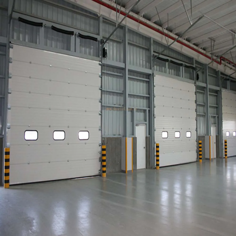 Factory Price Customized Industrial lift Warehouse sectional Aluminum Overhead door for workshop