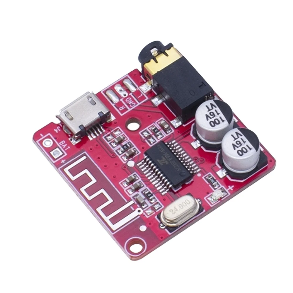 Bt Audio Receiver Board bt 5.0 MP3 Lossless Decoder Board Wireless Stereo Music Module 3.7-5V XY-BT-Mini