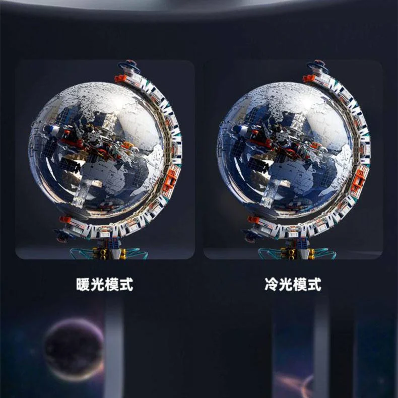 JAKI Space Trend Toy Dawn Globe Building brick toy CK003 Latest Rotating Globe block toy for children gift