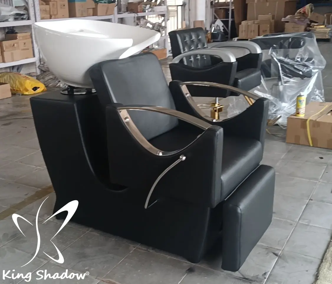 Best Value Popular Salon Wholesale Cheap Classic Shampoo Chair Hot Selling Contemporary Design Synthetic Leather Hair Salons