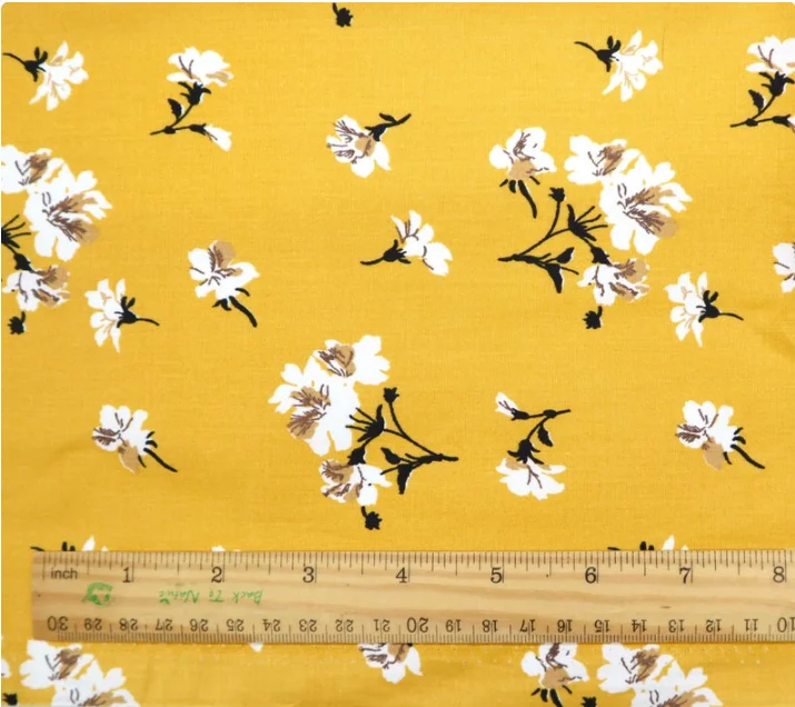 Горячая продажа Цветочная цифровая 100% вискозная ткань с принтом вискозная рубашка