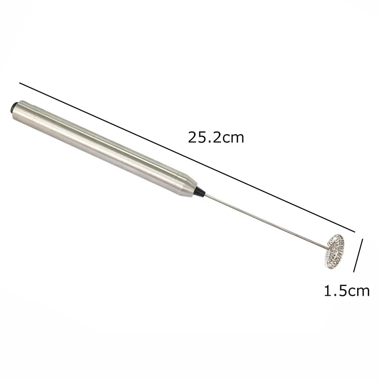 2022 online Best Selling OEM Handheld Automatic Battery Powered Stainless Steel Milk Coffee Frother Whisk