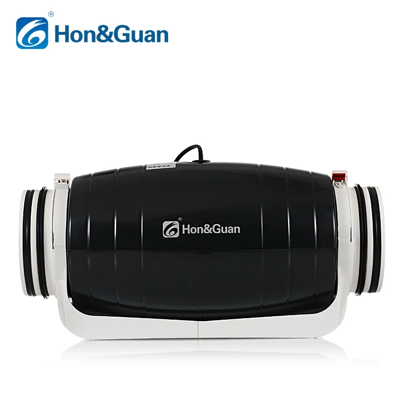 hon guan plastic 6 inch 500 cfm high speed lower noise bedroom exhaust fan