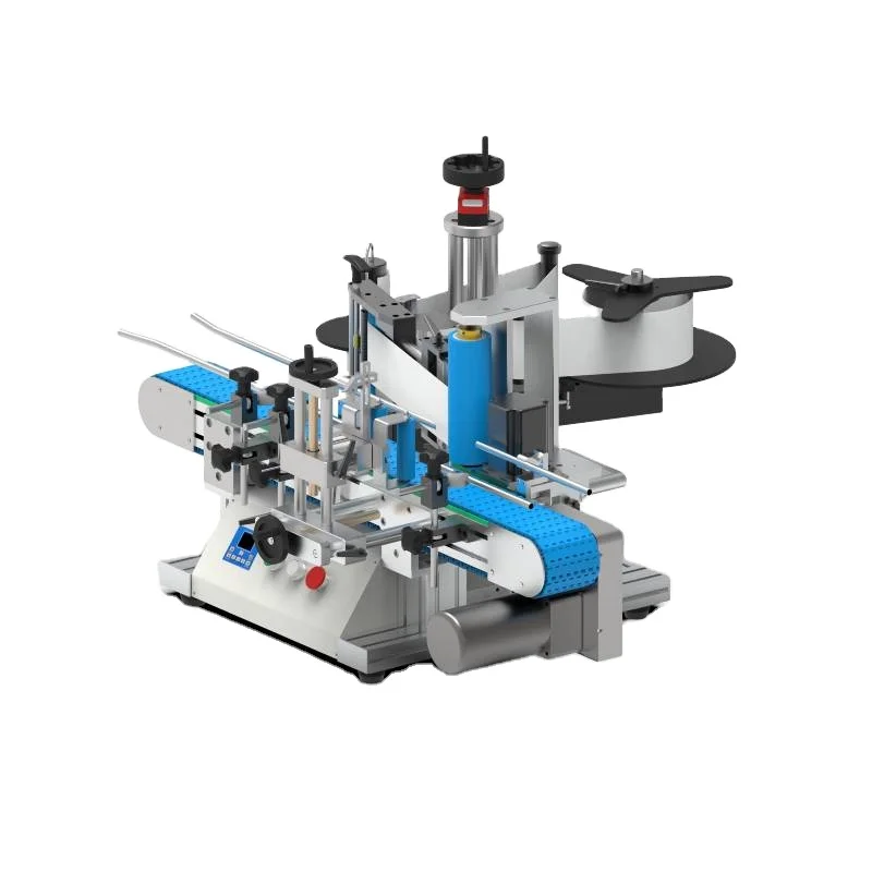 GOSUNM Easy operate 2022 Full Automatic Desktop Metal Round Bottle Labeling Machine to Apply label on Metal Round Bottle