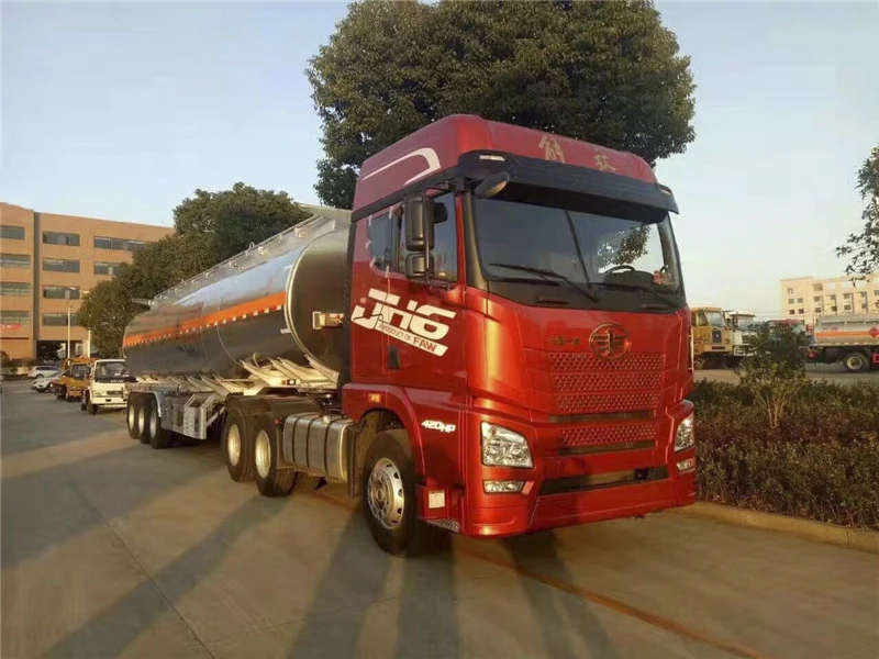 aluminum alloy stainless steel 304 316 food grade vegetable oil truck olive oil transport tanker semi trailer