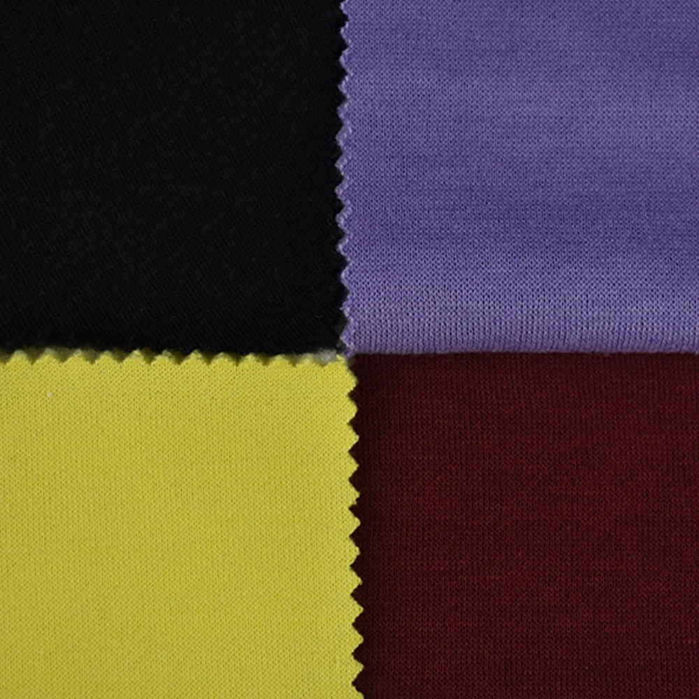 Wholesale knitted NO MOQ stock 32S brushed TC fleece cotton polyester fabric for hoodie