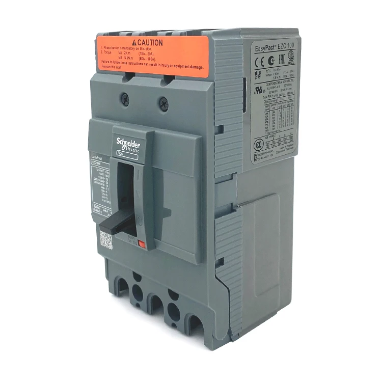 MCCB Yueqing Manufacturer 3P 63A 75A 80A EZC100F Easypact EZC Molded case circuit breaker