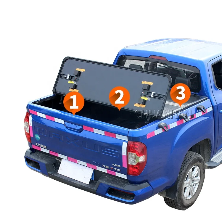 Заводская поставка твердый трехстворчатый алюминиевый чехол для Toyota Hilux Vigo Revo Rocoo пикапа Tundra Tacoma V6 V8