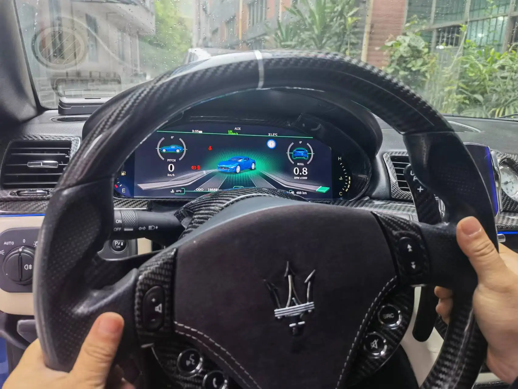 Digital Dashboard Panel Virtual Instrument Cluster CockPit LCD Speedometer For MASERATI GranCabrio Granturismo