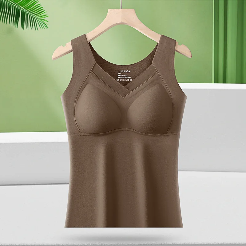 Factory price Close Fitting Winter thermal tank top Heat Pad Underwear vest Thermal underwear women Winter Warm Vest for woman